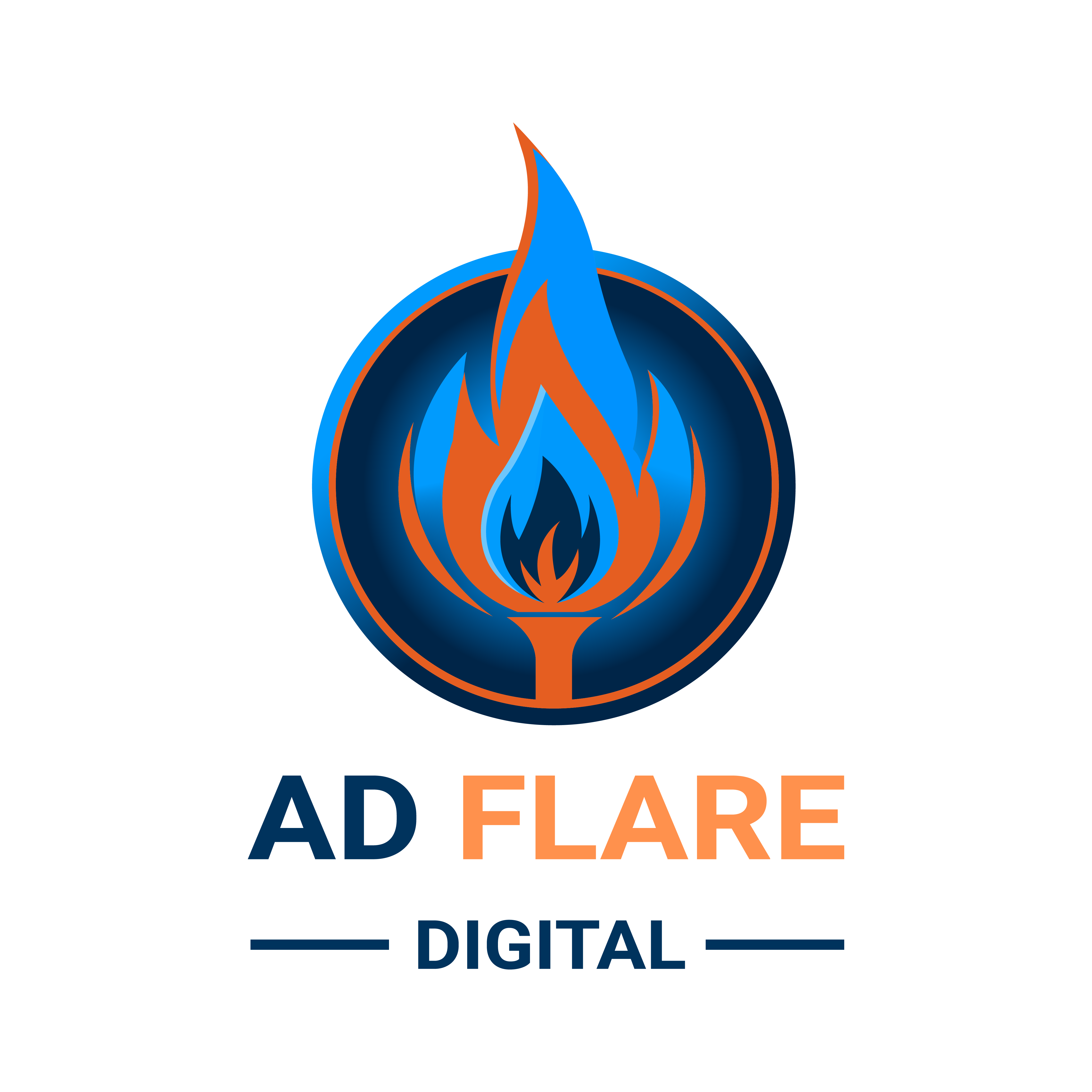 AD FLARE DIGITAL Logo Design